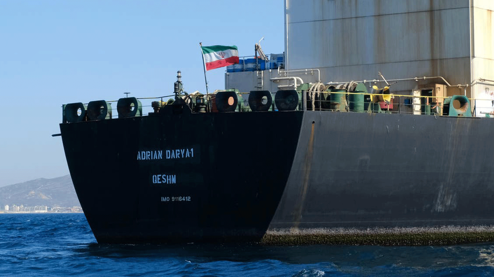 ناقلة النفط أدريان داريا 1 التي بيعت إلى جانب 2.1 مليون برميل من النفط الخام لمشتر لم يذكر_ المتحدث باسم الحكومة الإيرانية_ اسمه في آب 2019