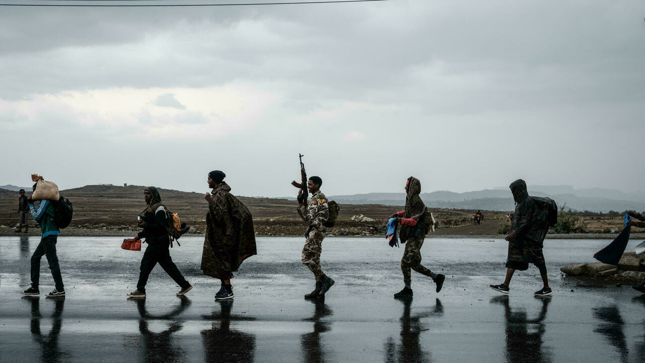 مقاتلون من جبهة تحرير شعب تيغراي في ميكيلي