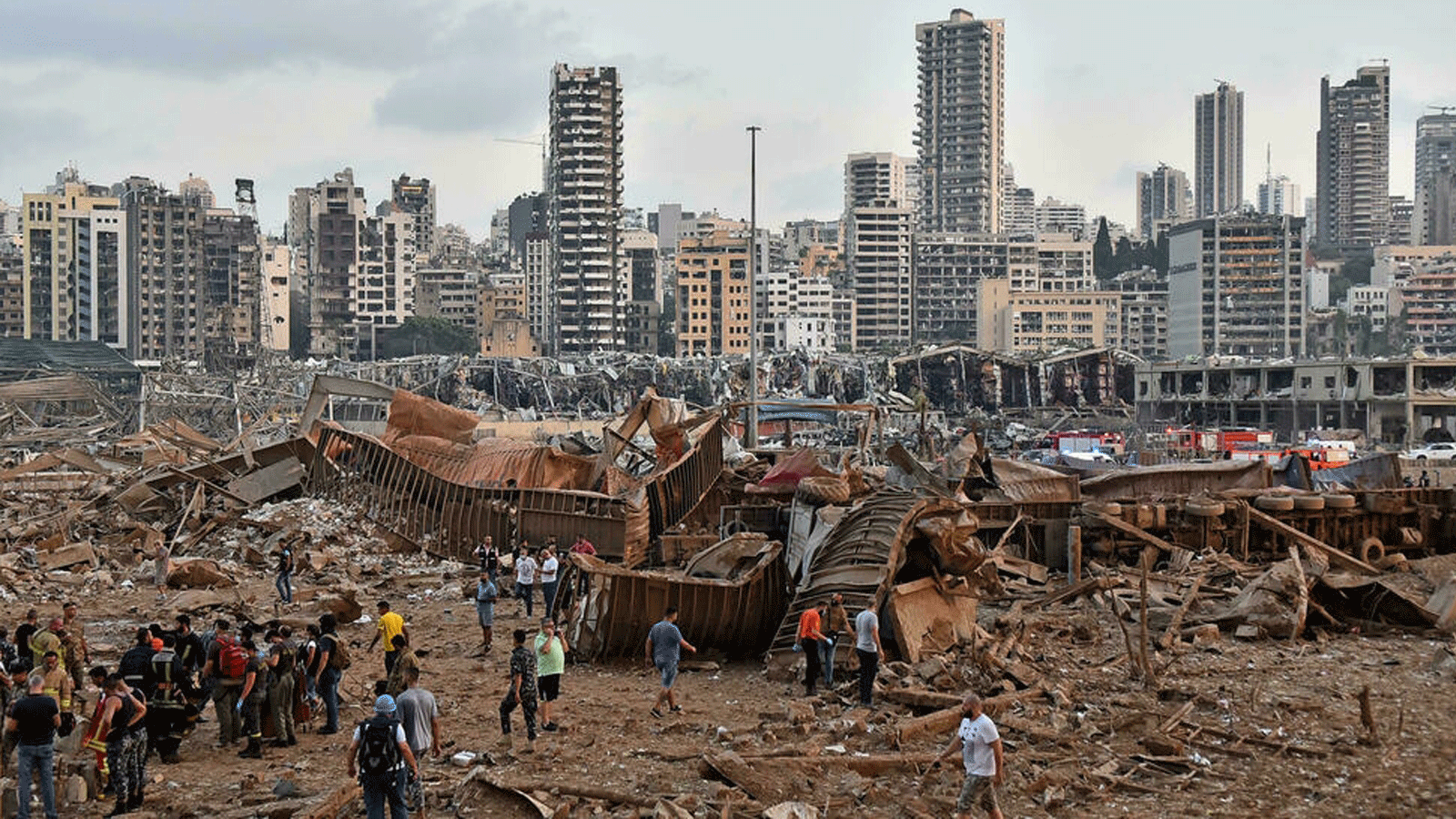الإنفجار المدمر في ميناء بيروت. بتاريخ 4 آب/ أغسطس 2020 