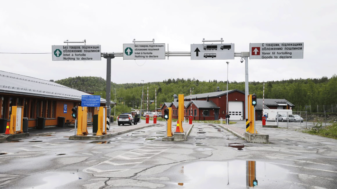 معبر حدودي بين روسيا والنرويج