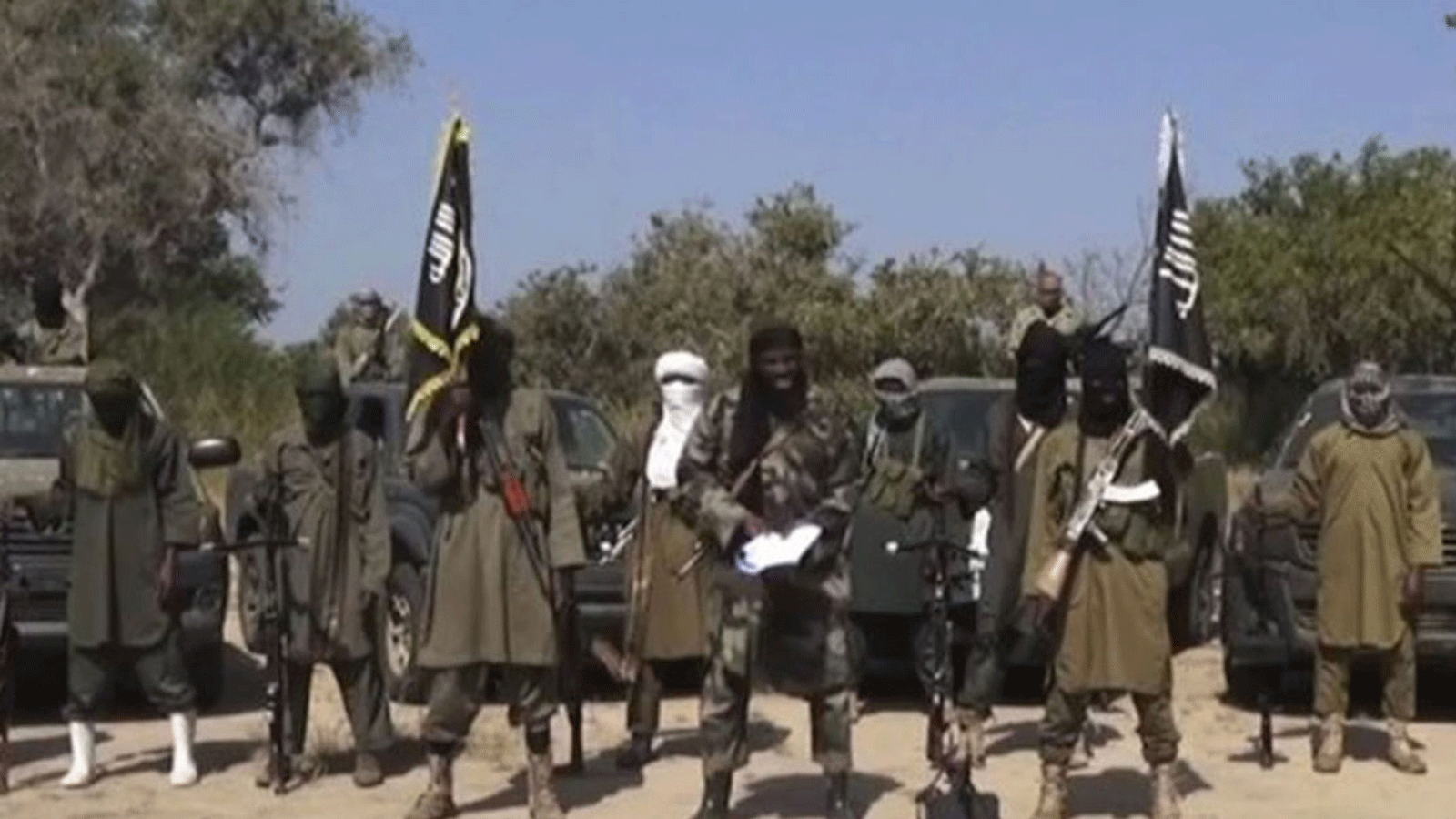 صورة لعناصر بوكو حرام في النيجر(صورة شاشة من مقطع فيديو حصلت عليه وكالة فرانس برس في 31 تشرين أول/أكتوبر 2014)