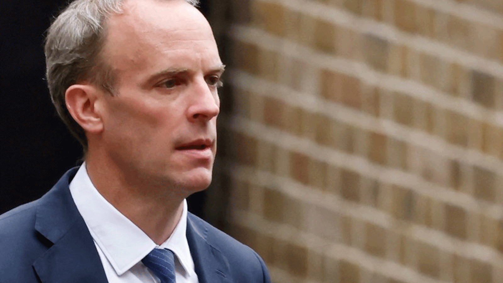 وزير الخارجية البريطاني دومينيك راب متحدثاً بعيد انتهاء الوجود العسكري الغربي في أفغانستان. 31 آب/ أغسطس 2021