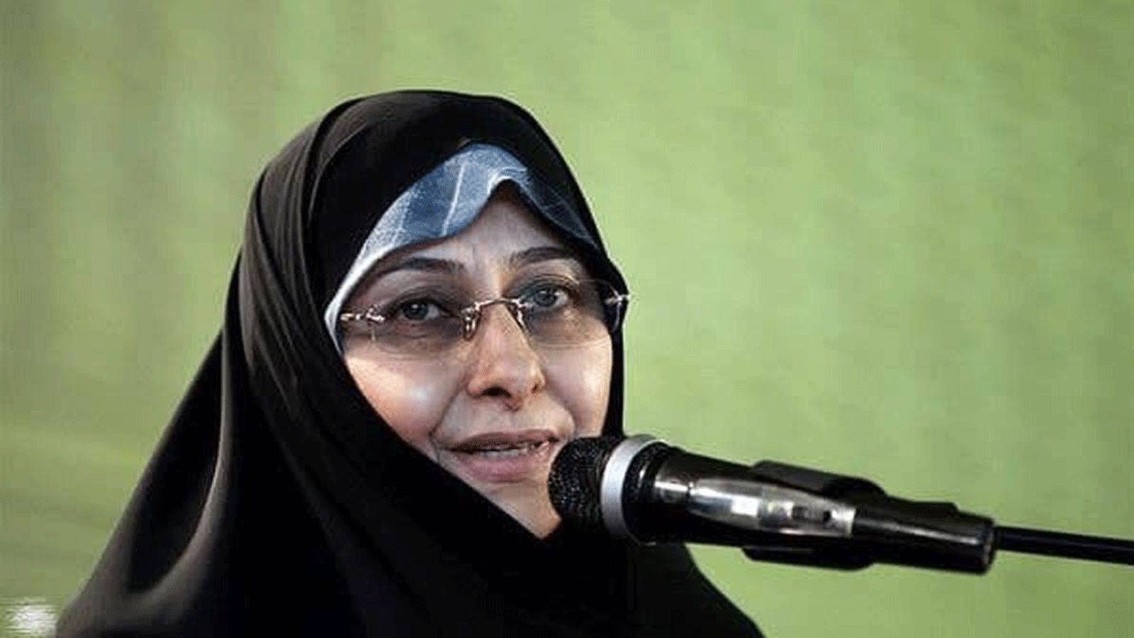 أنيسة خزعلي نائبة الرئيس الإيراني لشؤون المرأة. (صورة متداولة عبر تويتر)
