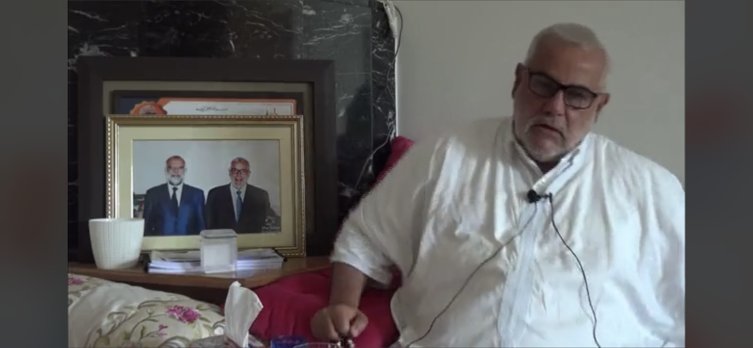 عبد الإله ابن كيران خلال كلمته المصورة