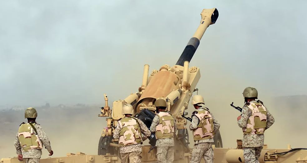 عناصر من الجيش السعودي يستخدمون سلاحًا أميركيًا