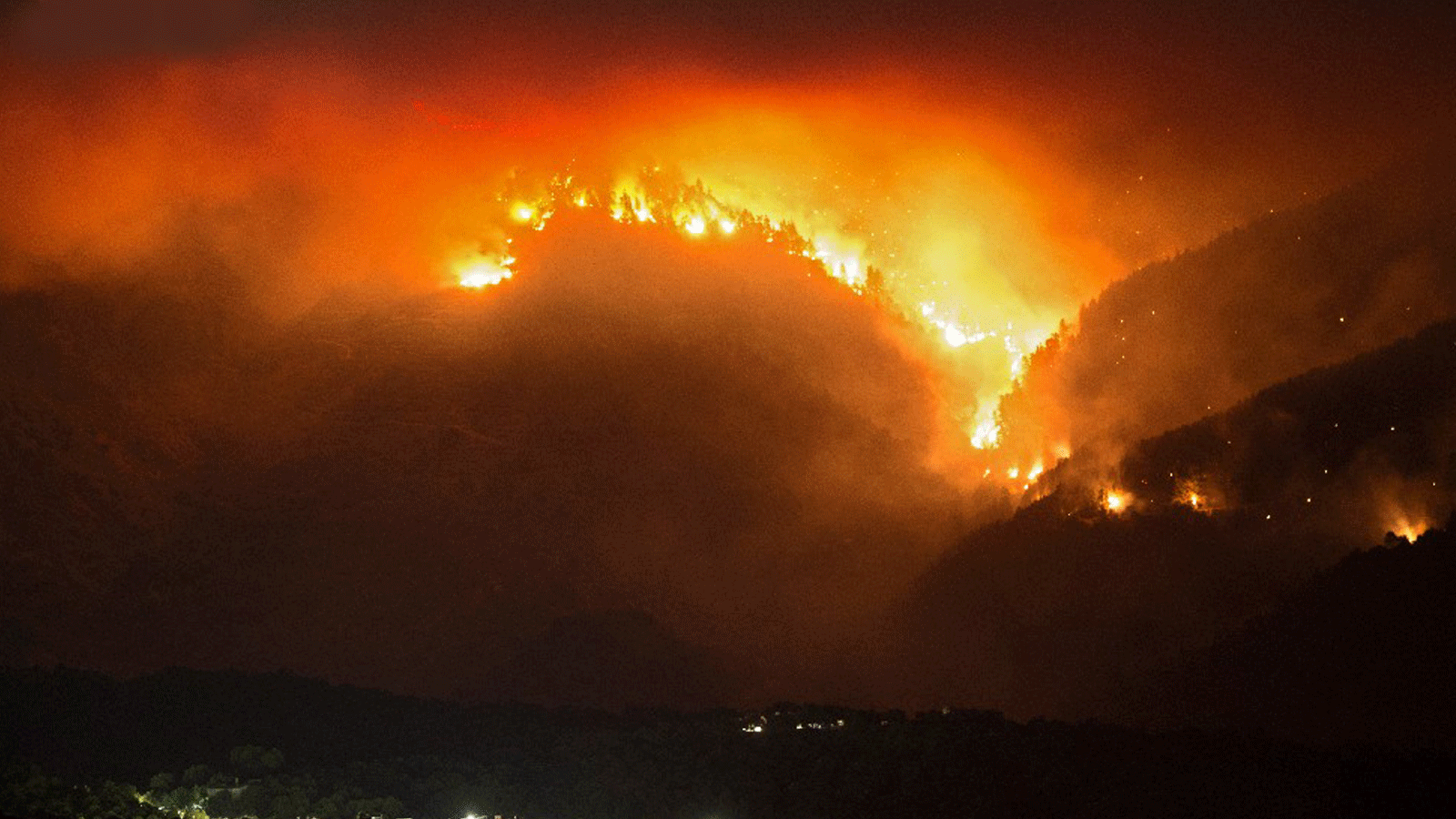 صورة لحريق الغابات الهائل في جنوب إسبانيا الذي تمت السيطرة عليه بعد سبعة أيام من اندلاعه