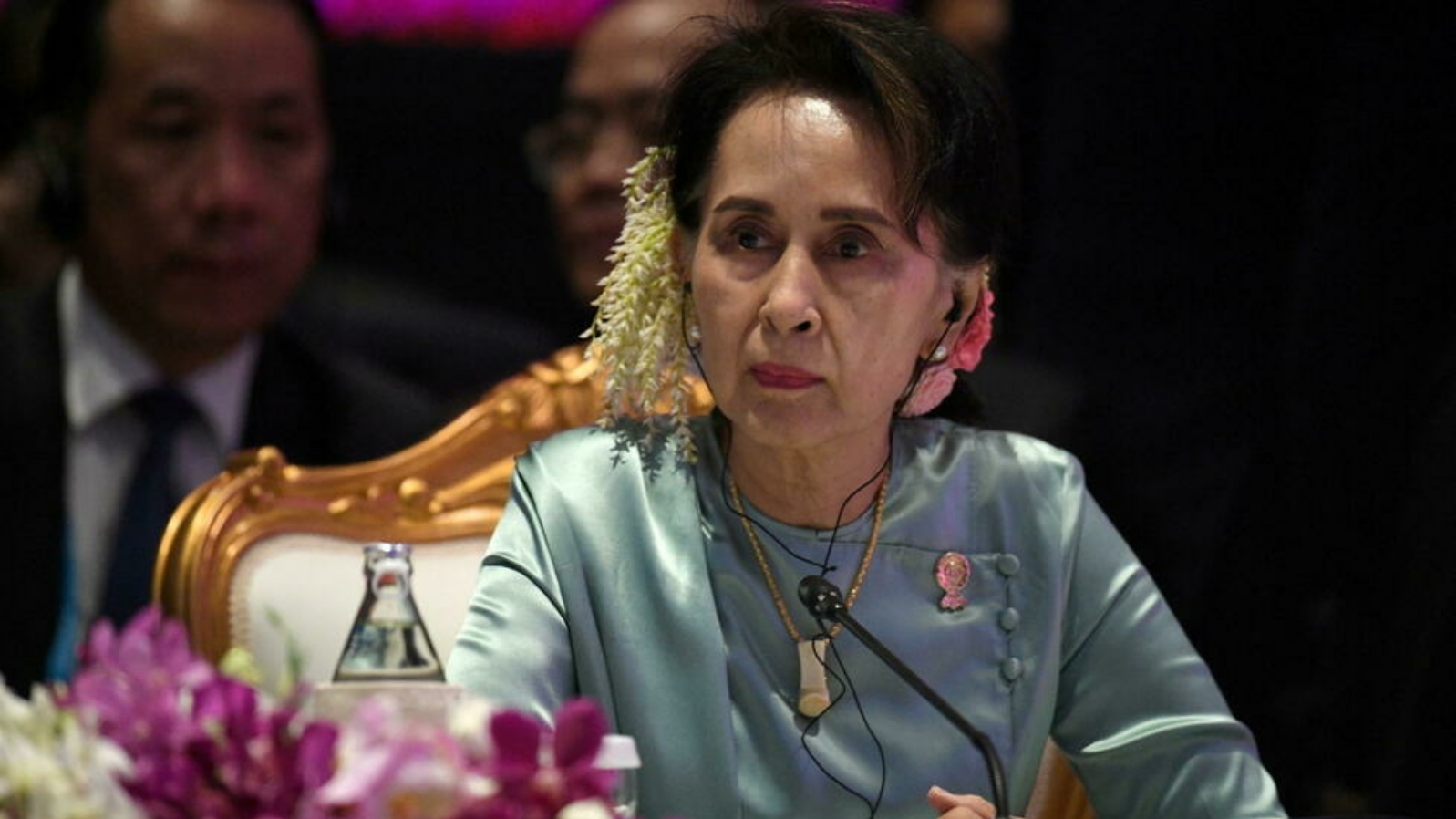 مستشارة الدولة لميانمار أونغ سان سو تشي تحضر القمة الثانية والعشرين لرابطة أمم جنوب شرق آسيا زائد ثلاثة في بانكوك، تايلاند. بتاريخ 4 تشرين الثاني/ نوفمبر، 2019.