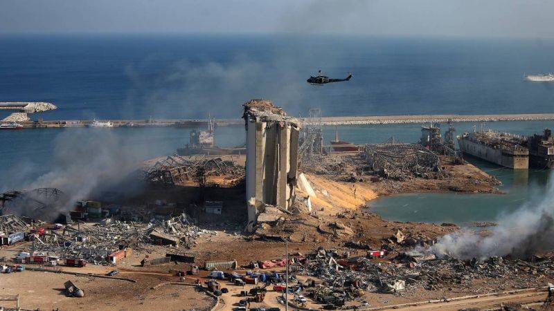 مرفأ بيروت بعد انفجار 4 أغسطس 2020