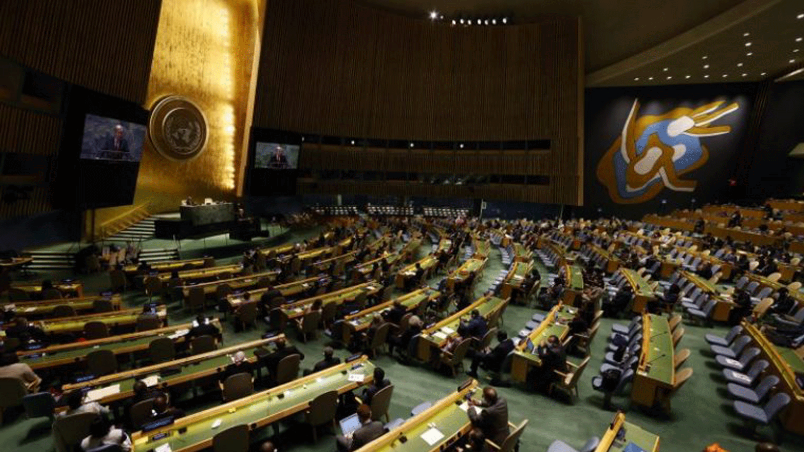 لقطة للجمعية العامة للأمم المتحدة في نيويورك