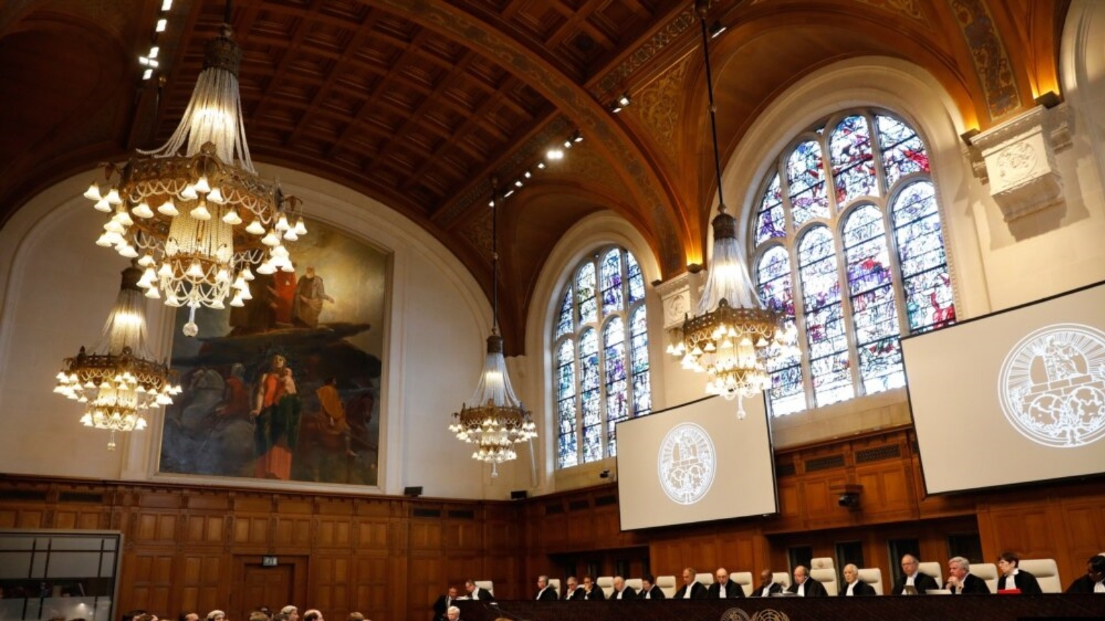 محكمة العدل الدولية منعقدة في لاهاي. (أرشيفية)