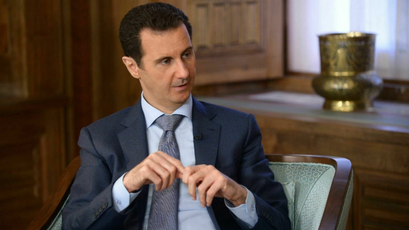 الرئيس السوري بشار الأسد في مقابلة في دمشق. (أرشيفية)