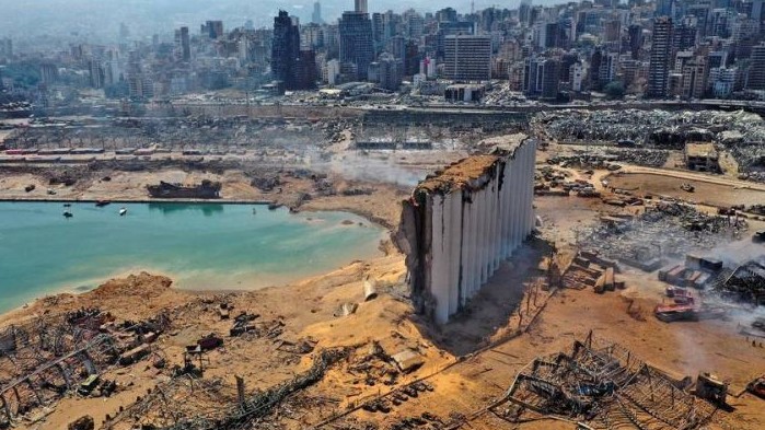 مرفأ بيروت بعد الانفجار الذي استهدفه في 4 أغسطس 2020