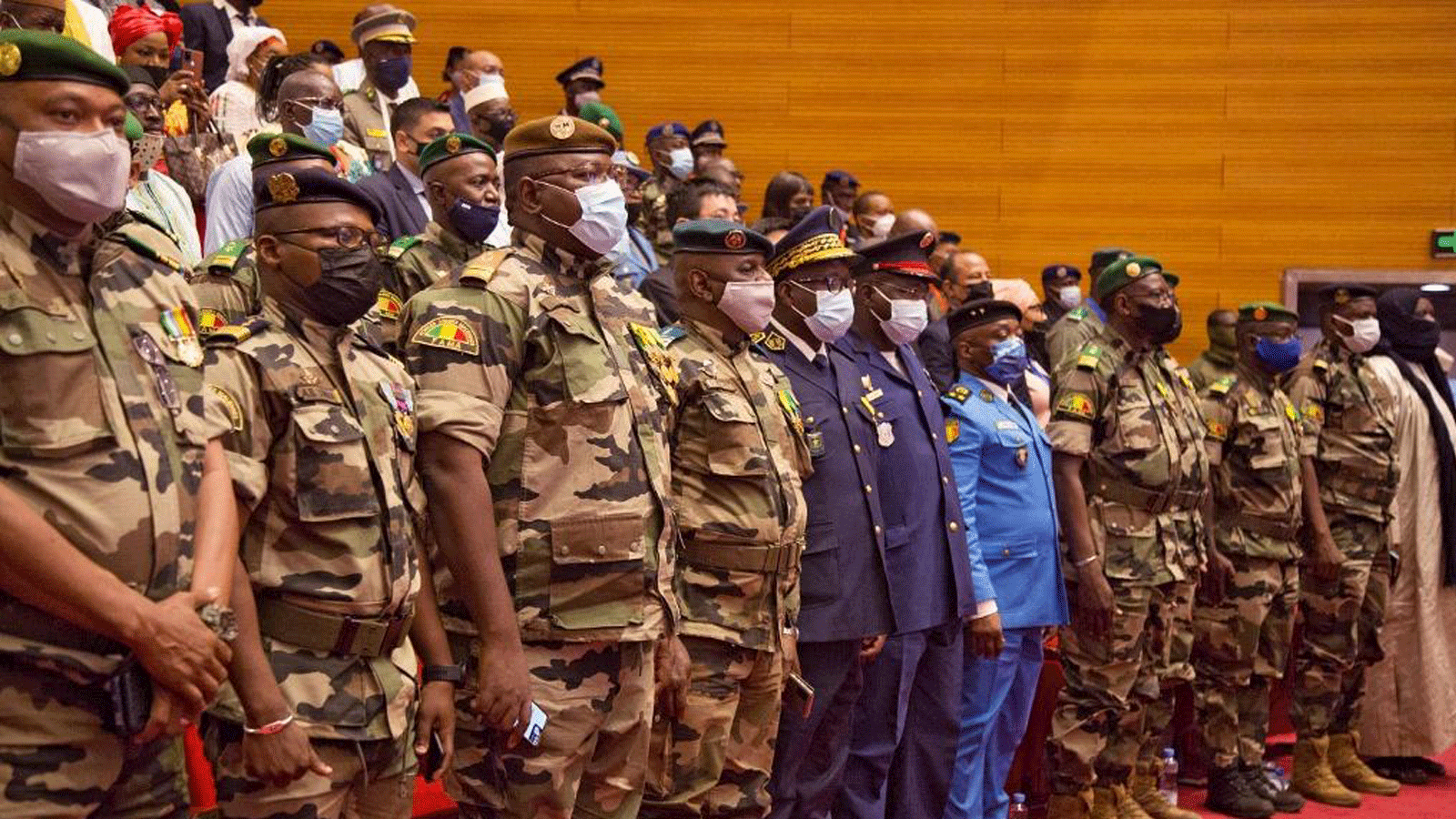 عناصر من الجيش المالي في باماكو في 7 حزيران/يونيو 2021.