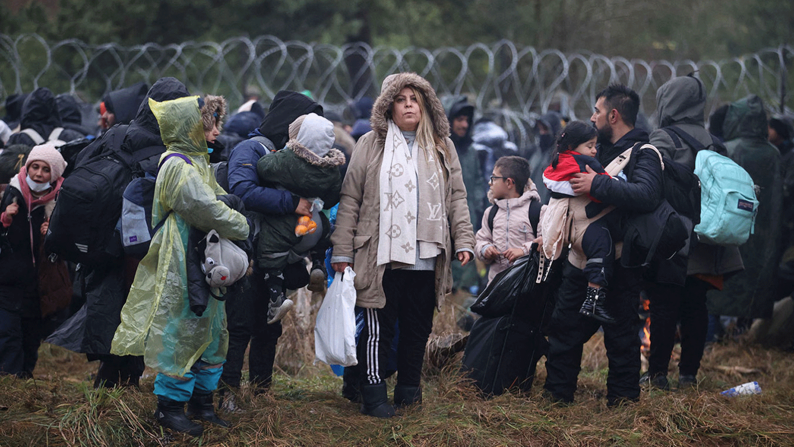 المهاجرون على الحدود بين بيلاروسيا وبولندا