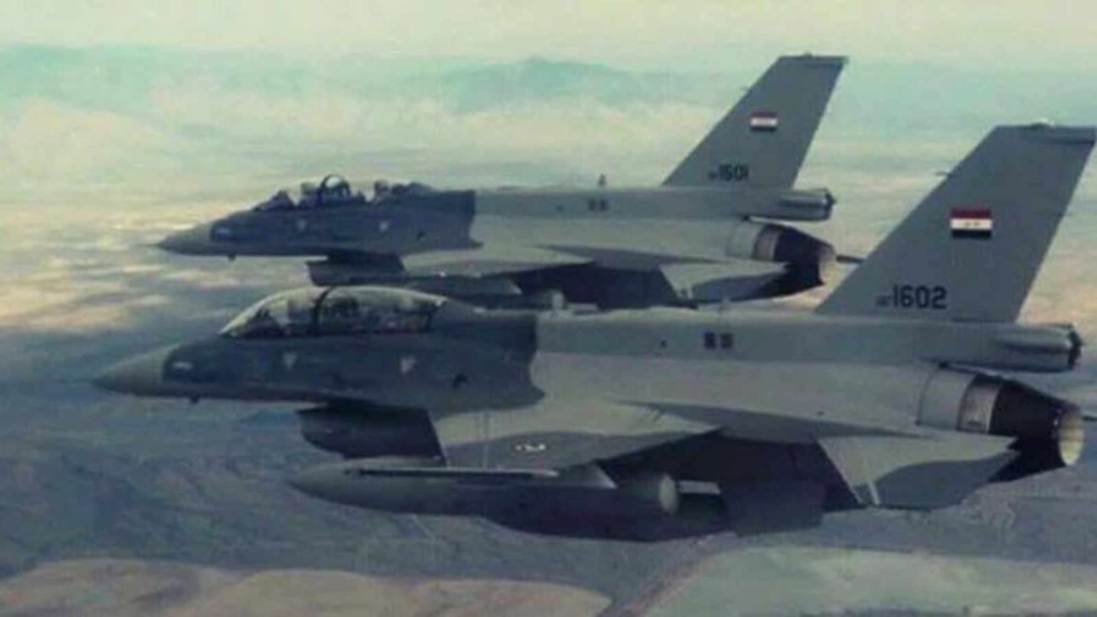 طائرات أف 16 العراقية خلال إحدى مهماتها القتالية (الإعلام الحربي)