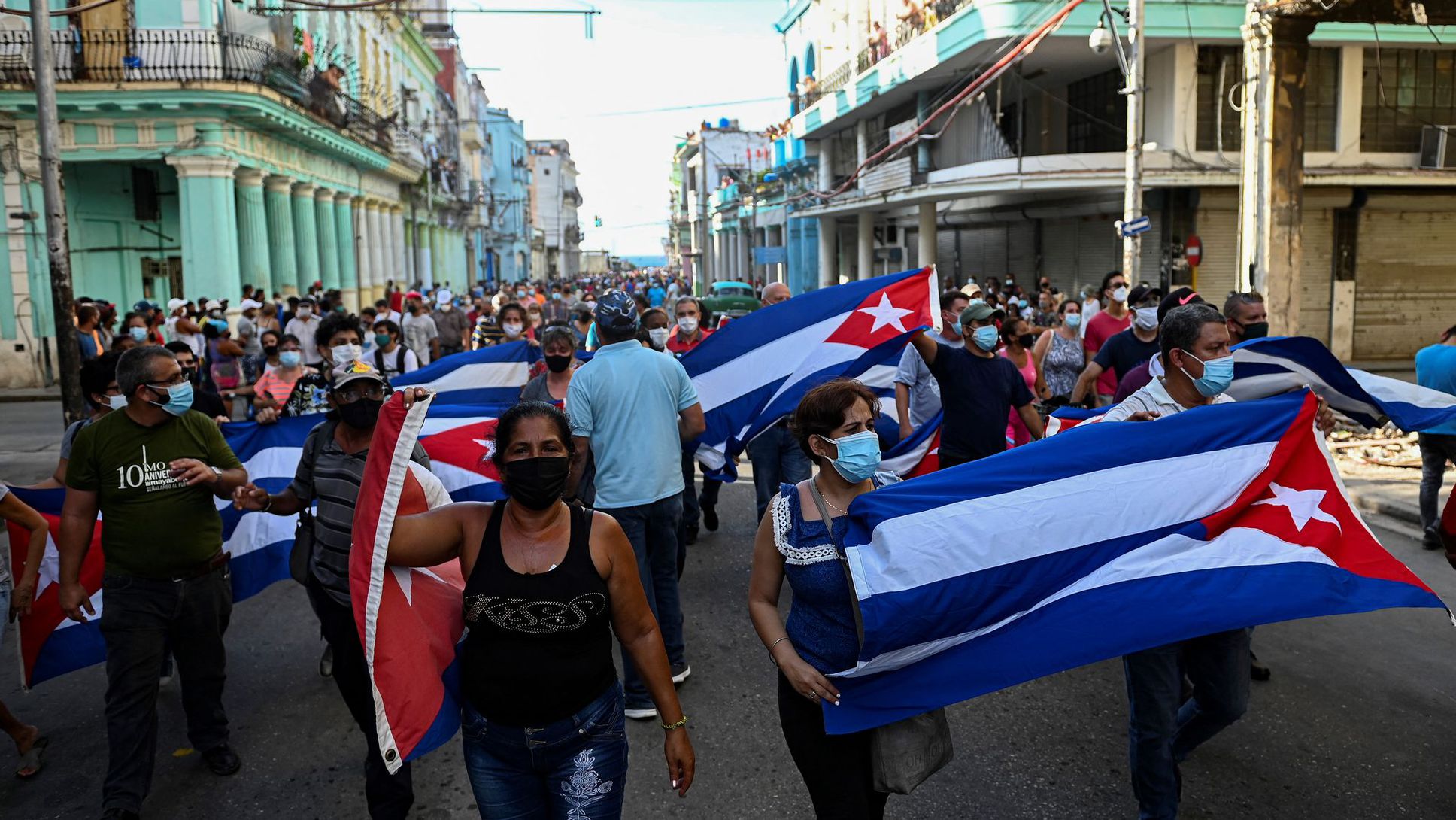 من تظاهرات المعارضة الكوبية
