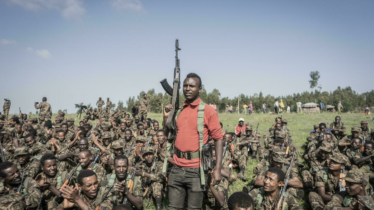 من مشاهد النزاع في تيغراي: جنود اثيوبيون يتدربون في دابات في 15 ايلول/سبتمبر 2021