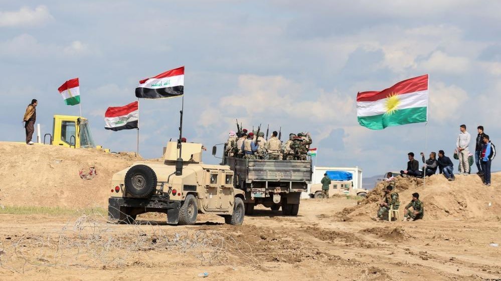 قوات للجيش العراقي والبيشمركة في نقاط التماس بشمال البلاد