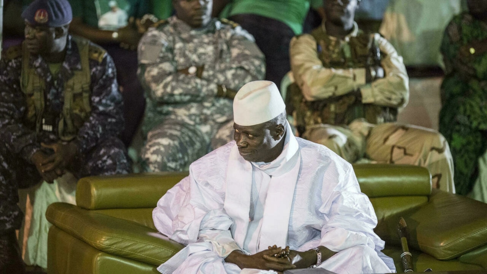 رئيس غامبيا السابق يحيى جامع في بانجول في 29 تشرين الثاني/نوفمبر 2016