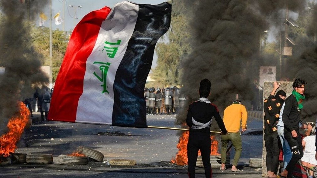 صورة من الاحتجاجات الشعبية في العراق