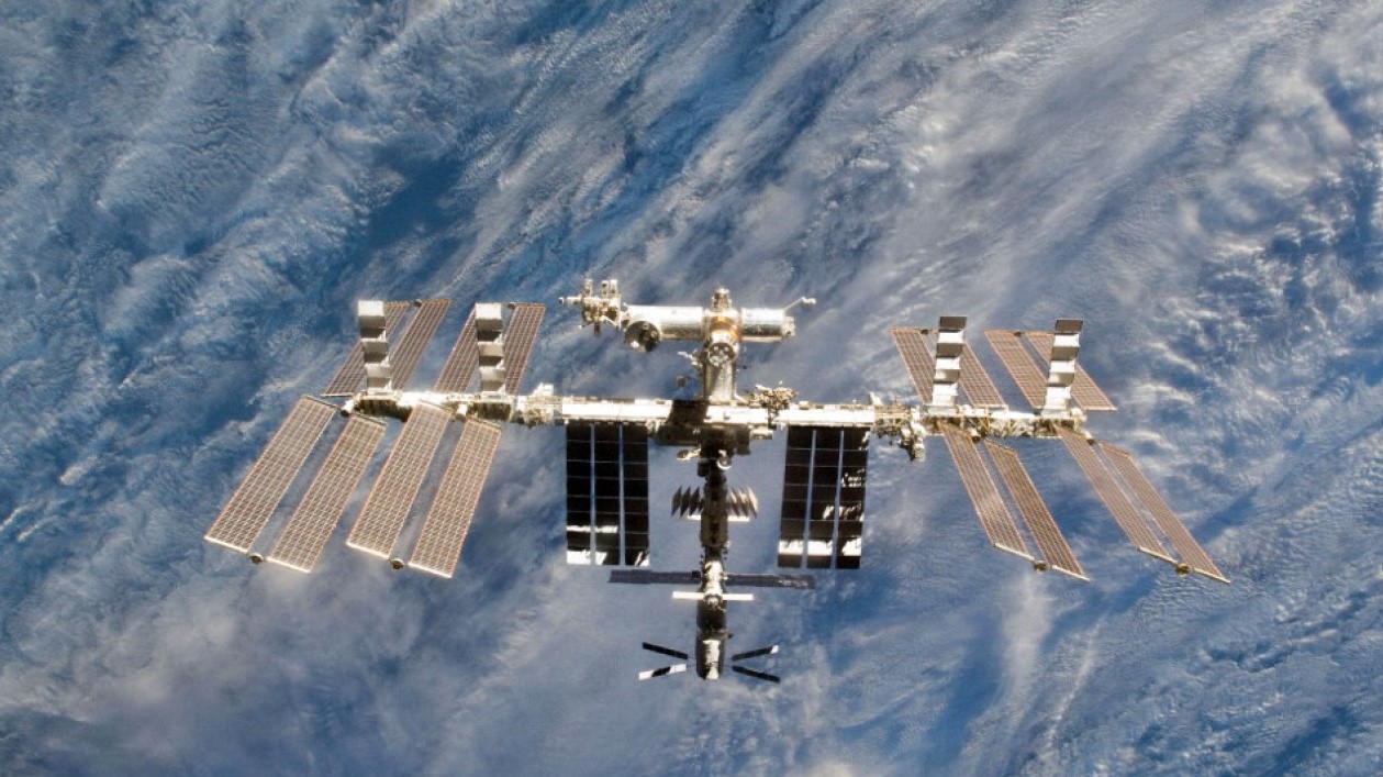 صورة من الأرشيف للمحطة الفضائية الدولية