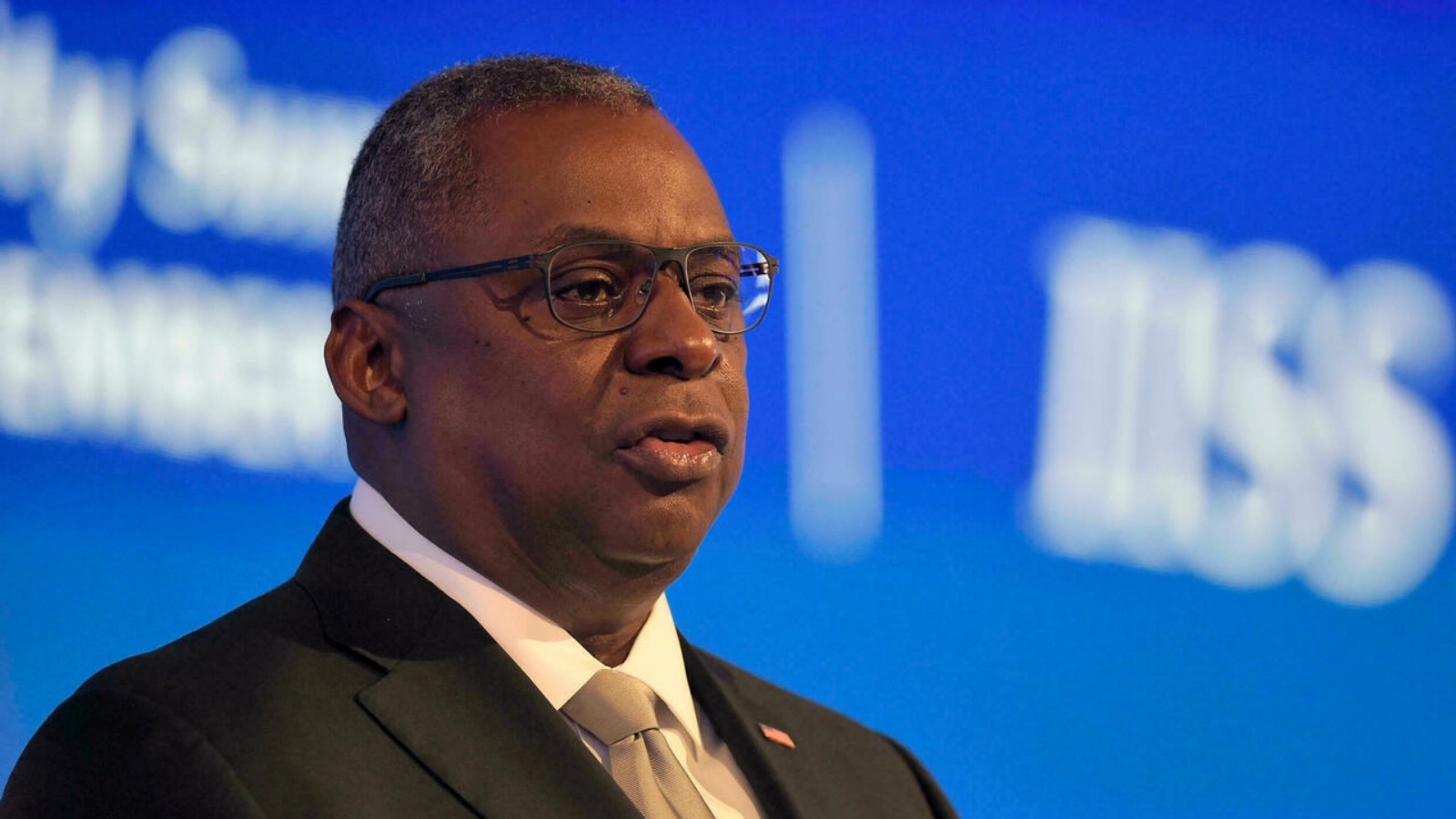 صورة مؤرخة في 20 تشرين الثاني/نوفمبر 2021 لوزير الدفاع الاميركي لويد اوستن في مؤتمر "حوار المنامة" في البحرين