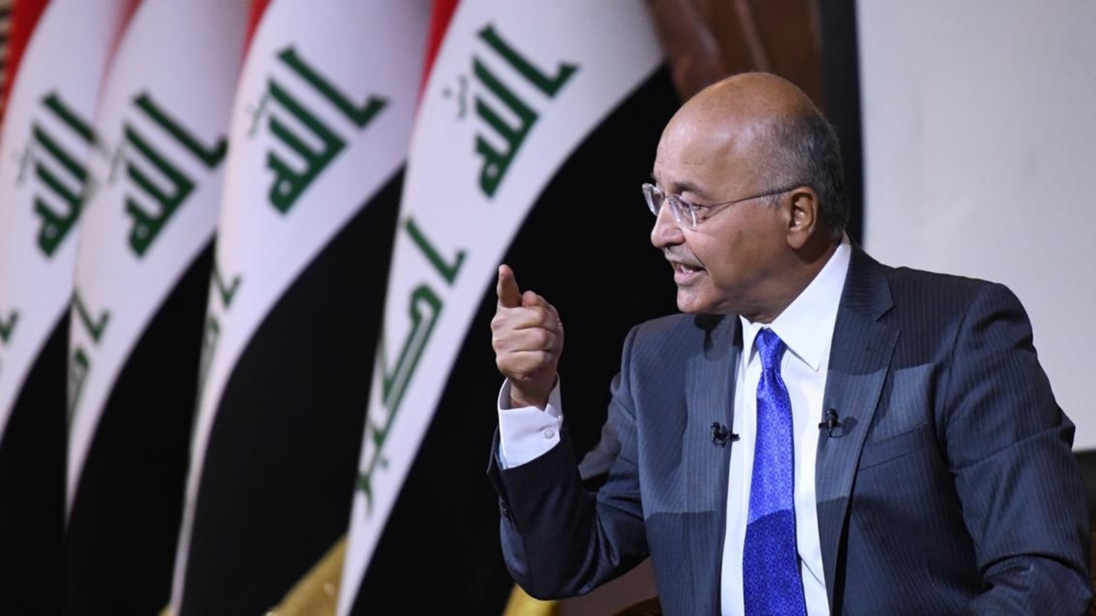 الرئيس العراقي برهم صالح قدم اوراق ترشحه لولاية ثانية الخميس 23 كانون الثاني يناير 2022 (ممتبه)