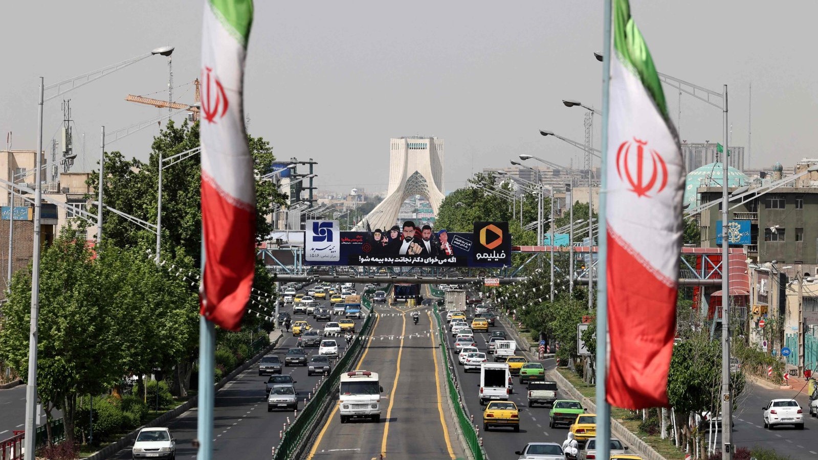 أحد الشوارع في العاصمة الإيرانية طهران