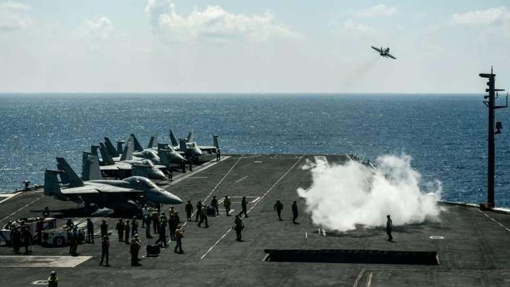 حاملة الطائرات الأميركية "يو.اس.اس هاري ترومان" في صورة تعود إلى العام 2018