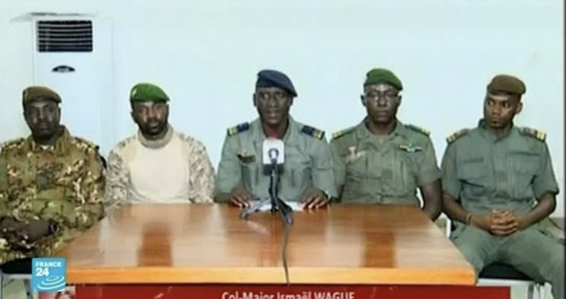 قادة الانقلاب العسكري في مالي