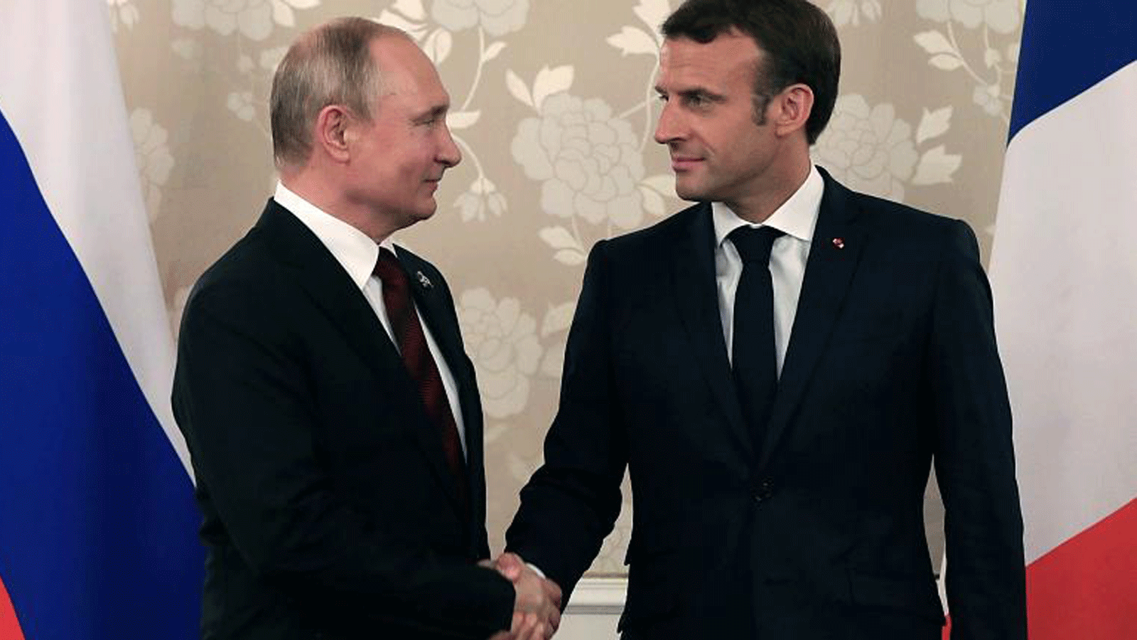 الرئيسان الفرنسي إيمانويل ماكرون والروسي فلاديمير بوتين(أرشيفية)