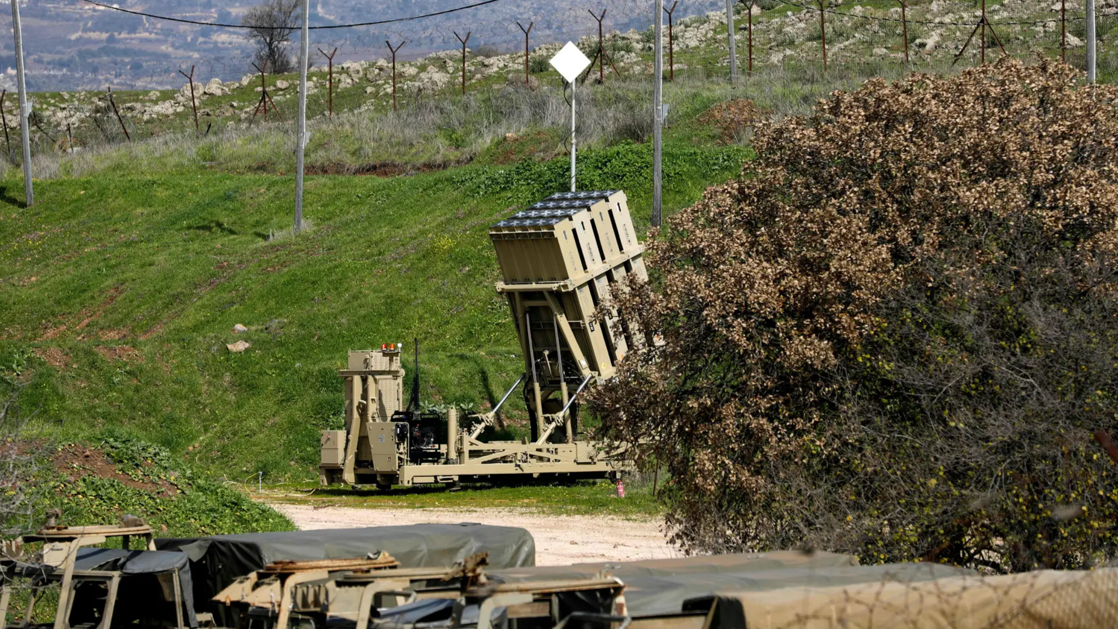 فعلت إسرائيل منظومة القبة الحديدية على الحدود اللبنانية في 18 شباط/فبراير 2022