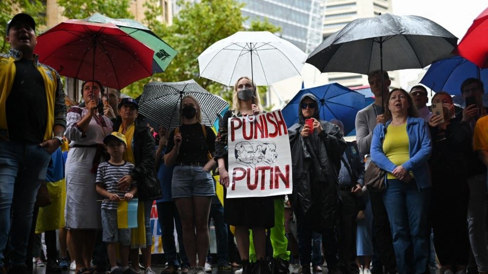 تظاهرات مناهضة لروسيا