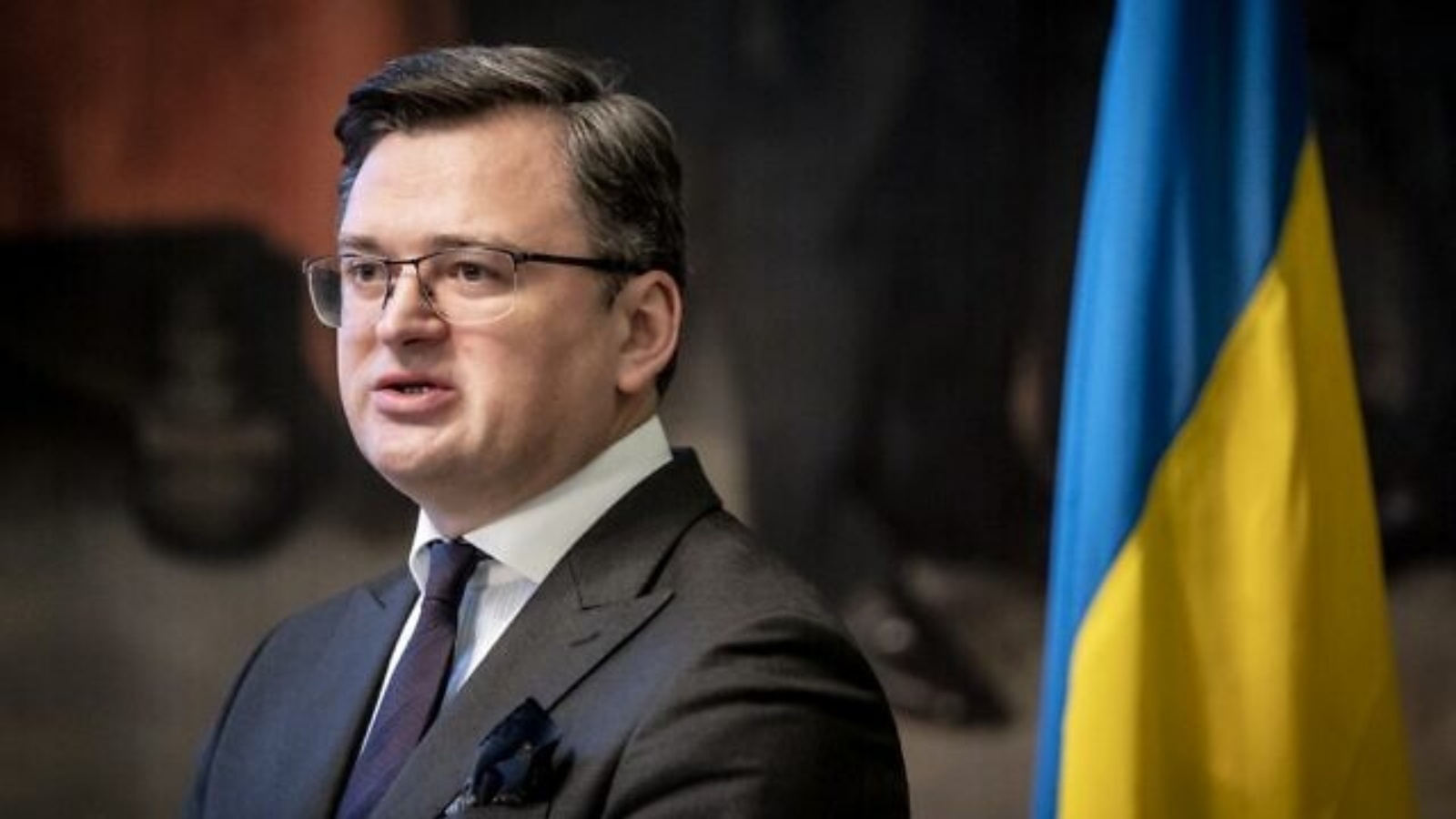 وزير الخارجية الأوكراني دميترو كوليبا يتحدث في كوبنهاغن، الدنمارك، في 27 يناير 2022.