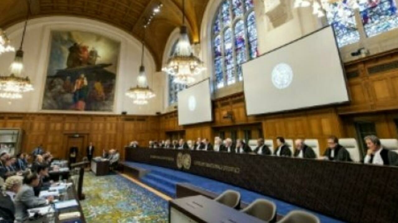 صورة من الأرشيف لإحدى جلسات محكمة العدل الدولية