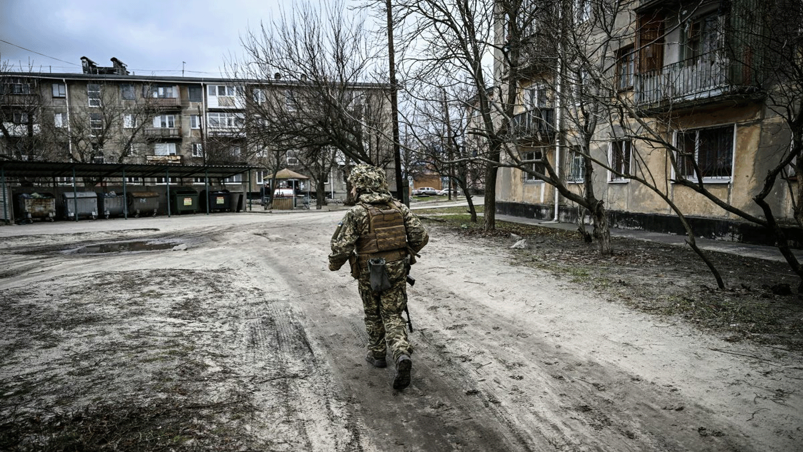 أحد الجنود في مدينة ماريوبول الأوكرانية