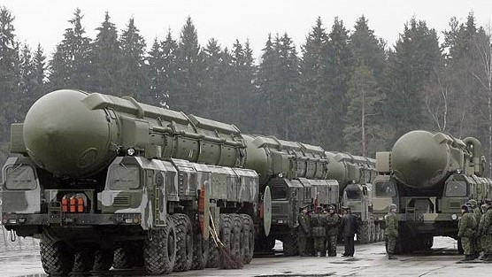 صورة من الأرشيف لصواريخ نووية روسية