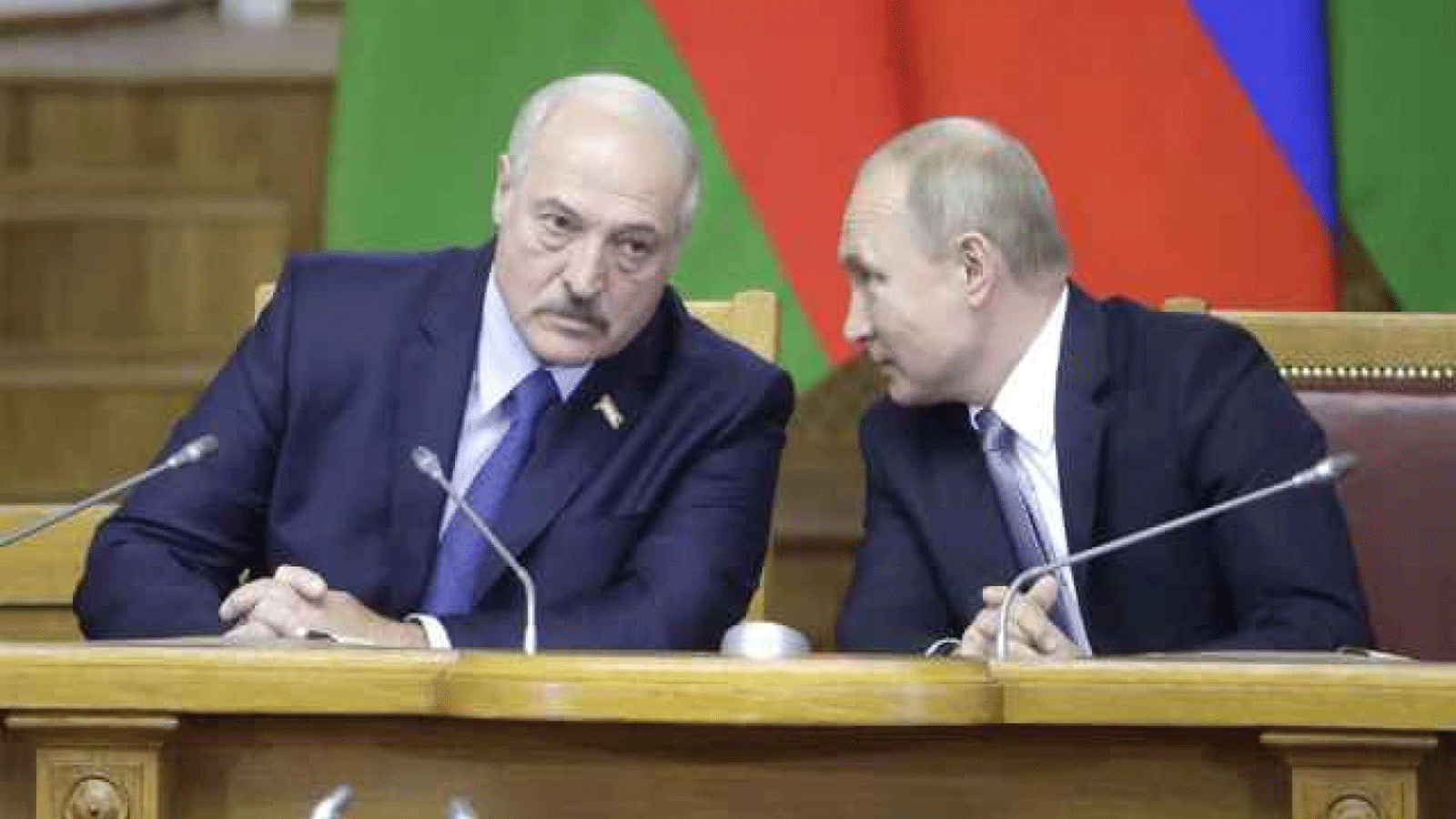 الرئيسان الروسي فلاديمير بوتين والبيلاروسي ألكسندر لوكاشينكو