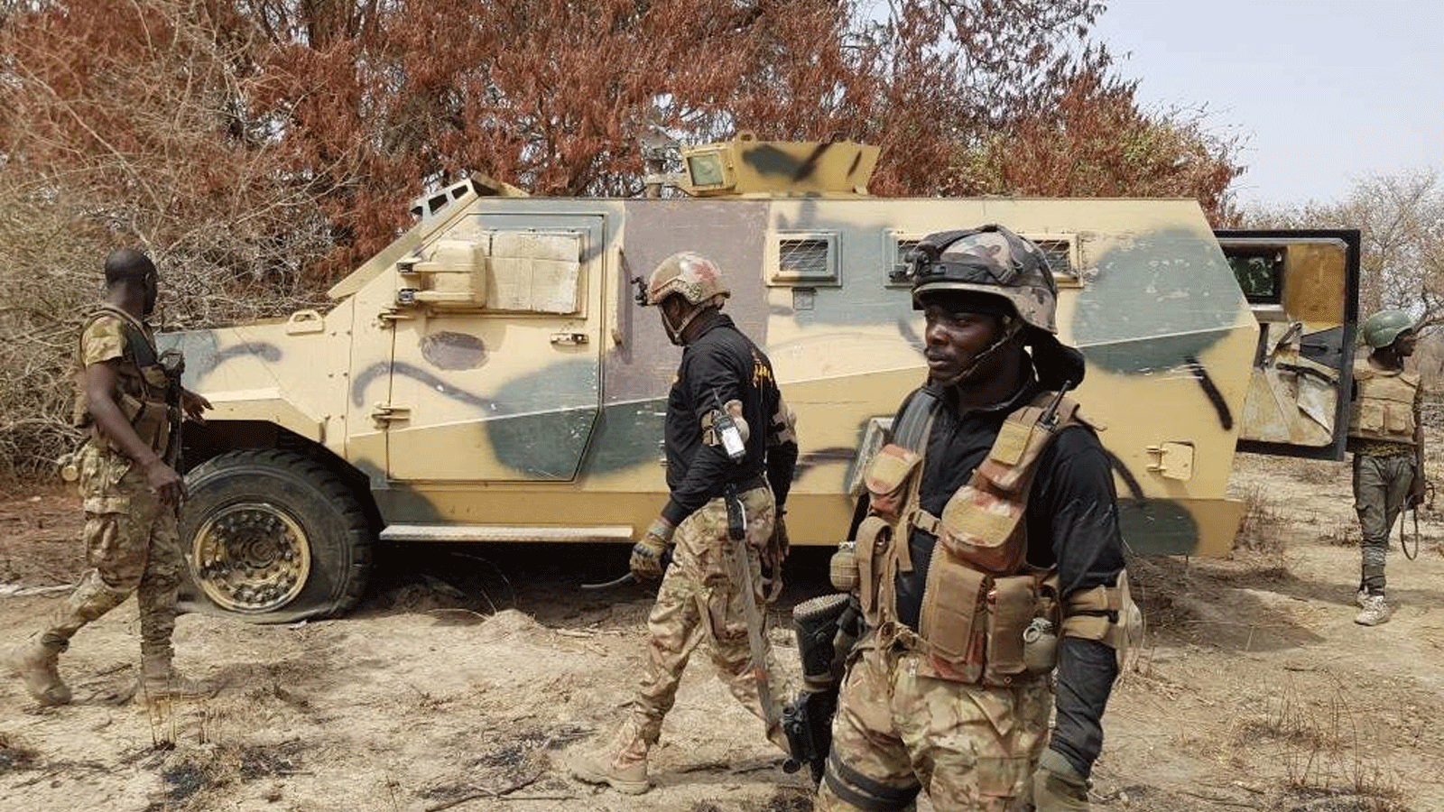 جنود الجيش النيجيري خلال عملية Deep Punch II التي استهدفت بوكو حرام في غابة سامبيسا، 13شباط\ فبراير 2018(الجيش النيجيري)