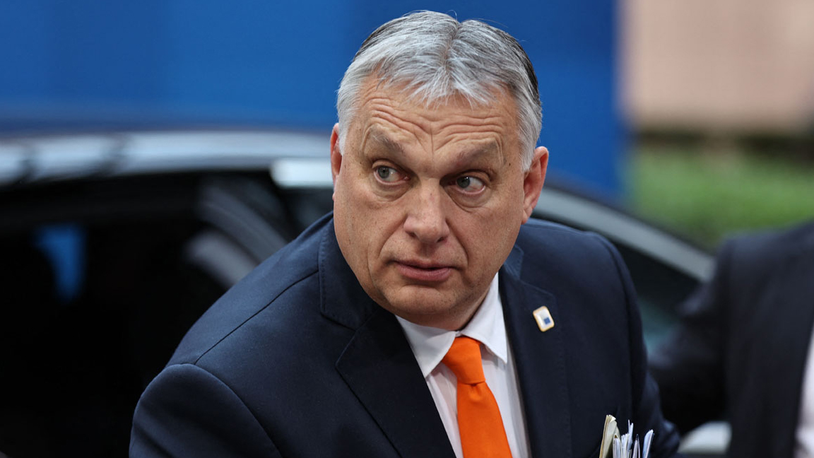رئيس وزراء المجر فيكتور أوربان يصل قبل قمة مجموعة السبع في بروكسل في 24 مارس 2022