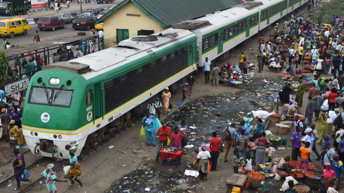 صورة من الأرشيف لقطار في نيجيريا