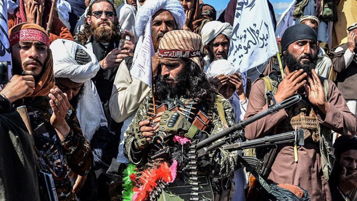 مقاتلون تابعو لحركة طالبان في كابول