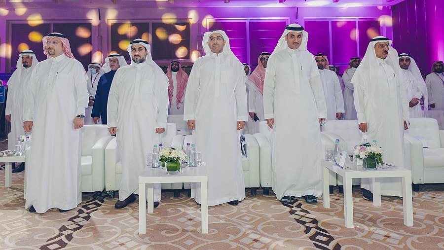 عدد من الوزراء والقياديين المشاركين في مؤتمر التميز التشغيلي في الرياض، السعودية. الاثنين 28 مارس 2022 (واس)
