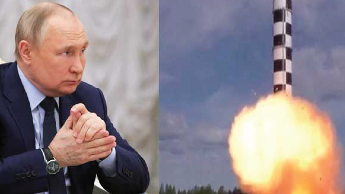 صورة وزعتها الدفاع الروسية لإطلاق الصاروخ العابر - أ ف ب 