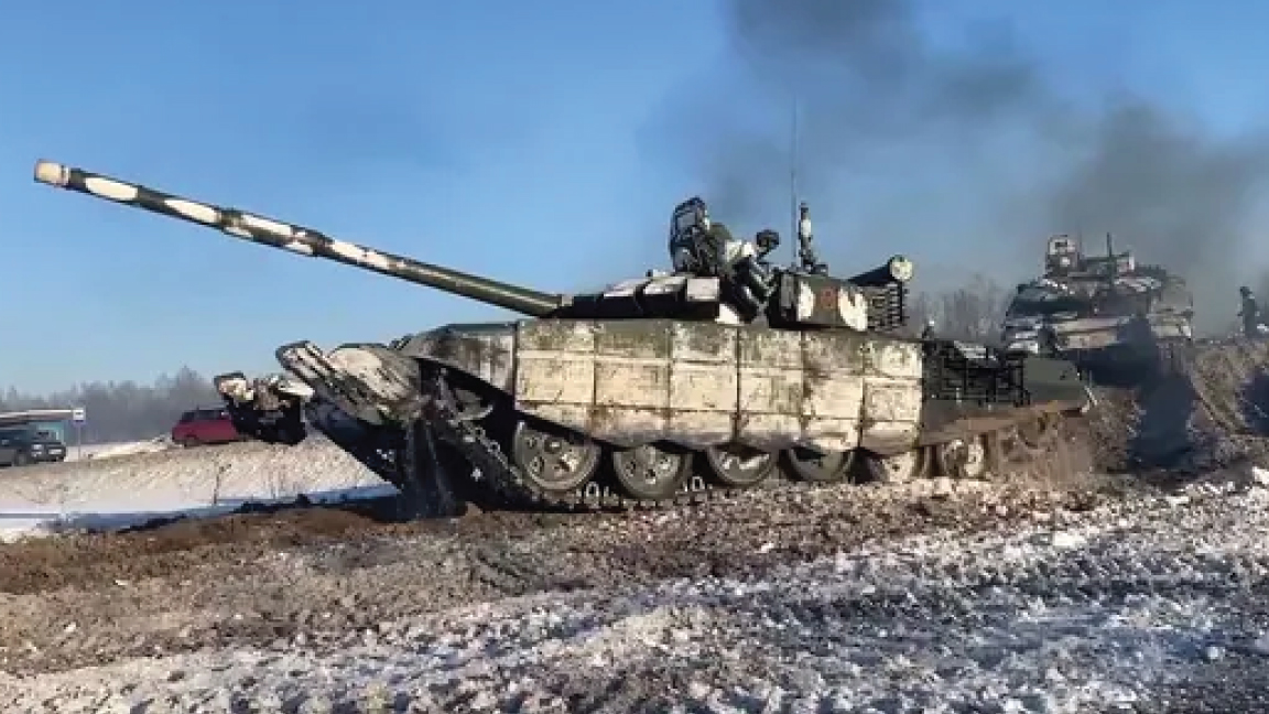 دباباة ثقيلة روسية في الميدان الأوكراني