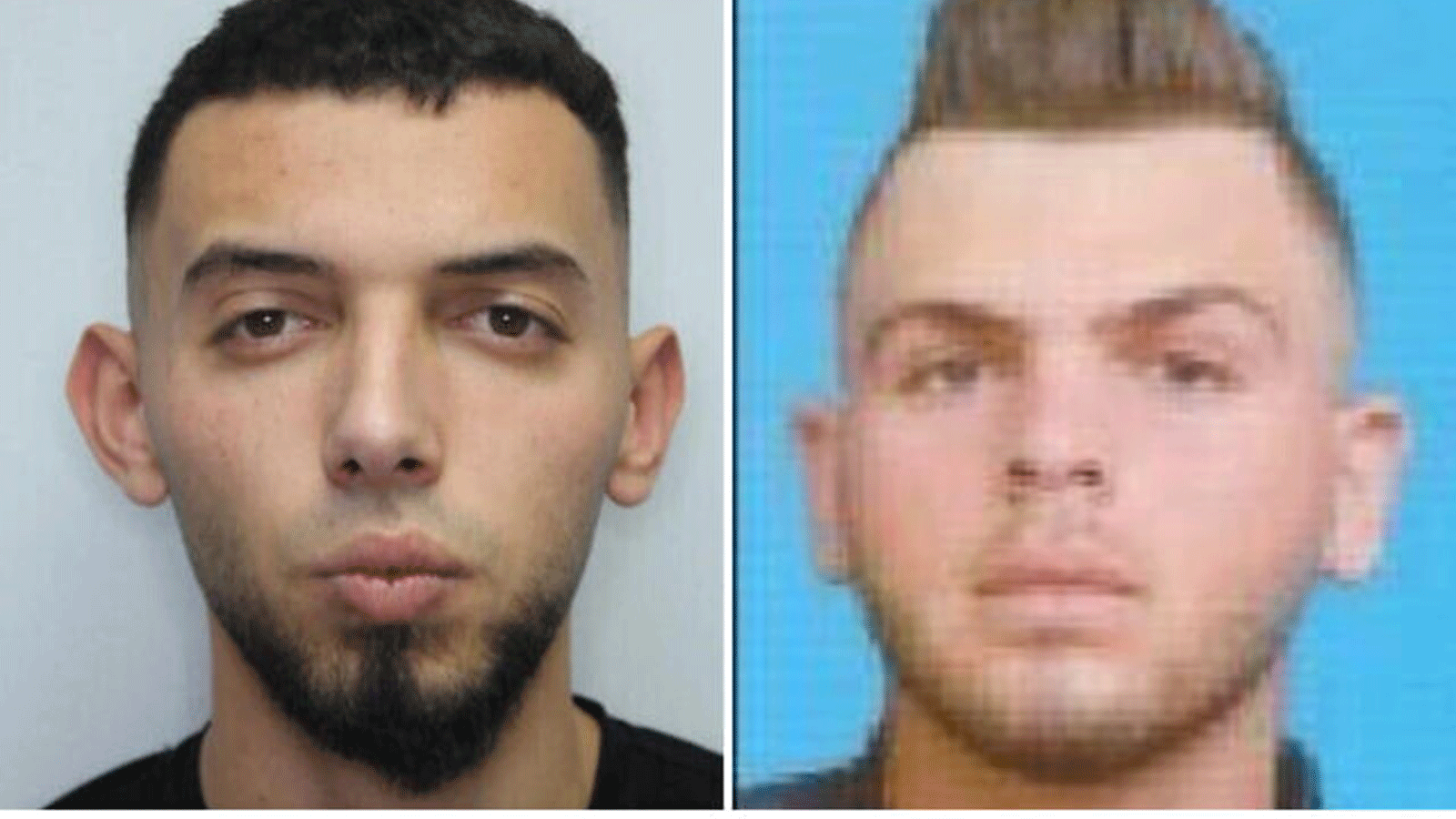 صبحي عماد صبحي أبو شقير (إلى اليسار) وأسعد يوسف أسعد الرفاعي المشتبه بهما الرئيسيان في هجوم إلعاد الإرهابي في 5 أيار\مايو 2022.(الشرطة الإسرائيلية)