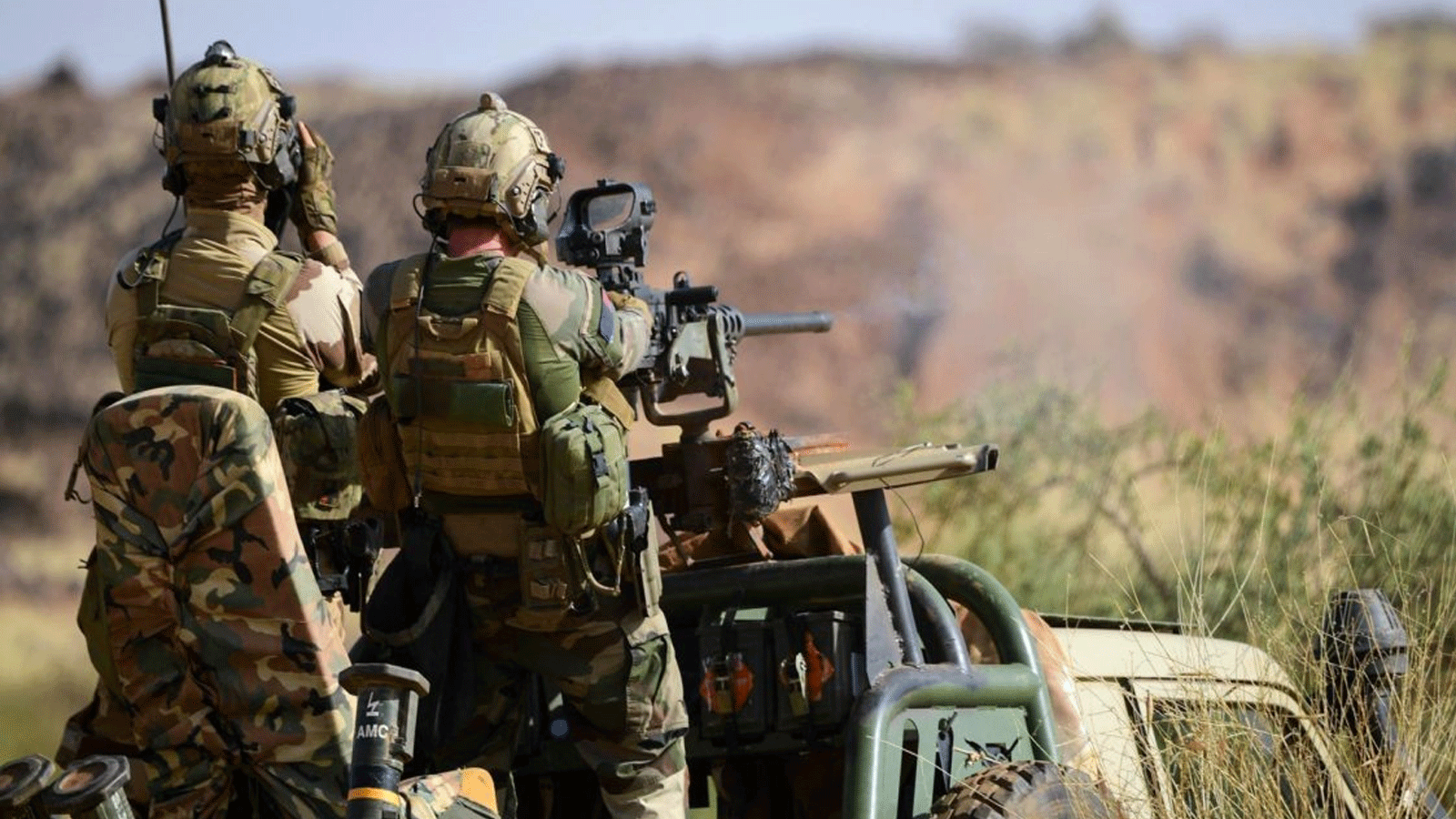 صورة أرشيفية لانتشار القوات الفرنسية في عملية برخان في الساحل