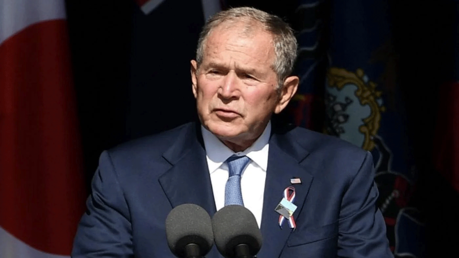  الرئيس الأميركي السابق جورج دبليو بوش يتحدث خلال إحياء ذكرى 11 أيلول\سبتمبر 2021 