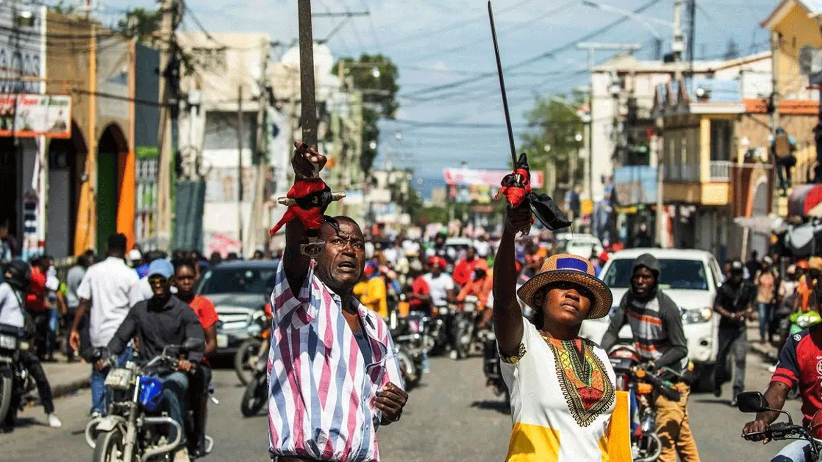 هايتيون يحتجون على تزايد انعدام الأمن في العاصمة بورت أو برنس في آذار\ مارس 2022