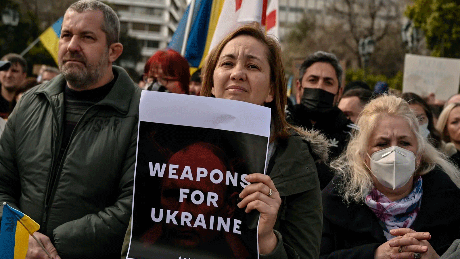 تظاهرة في اليونان دعماً لتسليح أوكرانيا